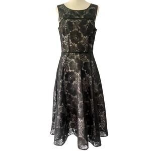 Ann Taylor Black Lace Dress Size 4